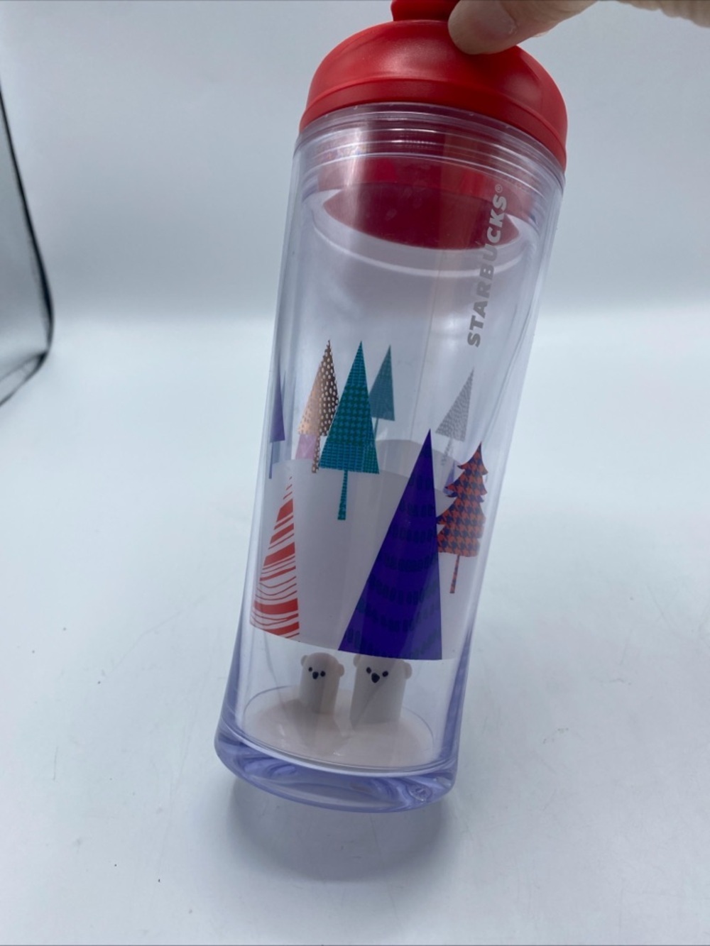 Starbucks Tumbler Holiday Edition 3D Polar Bears Winter Landscape Geometric Tre - Picture 7 of 7